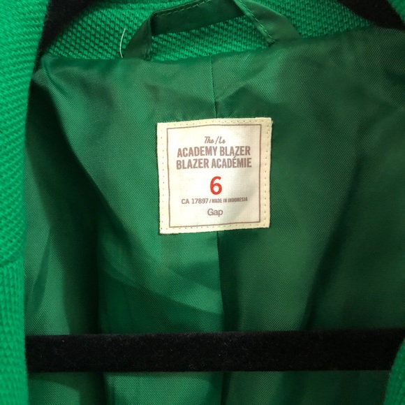 Kelly Green Gap Academic Blazer size 6 - Picture 3 of 3